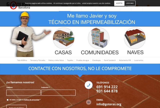 Portada de goteras.org
