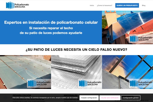 Portada de policarbonato.pro